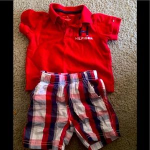 Tommy Hilfiger 2pc polo shirt and shorts